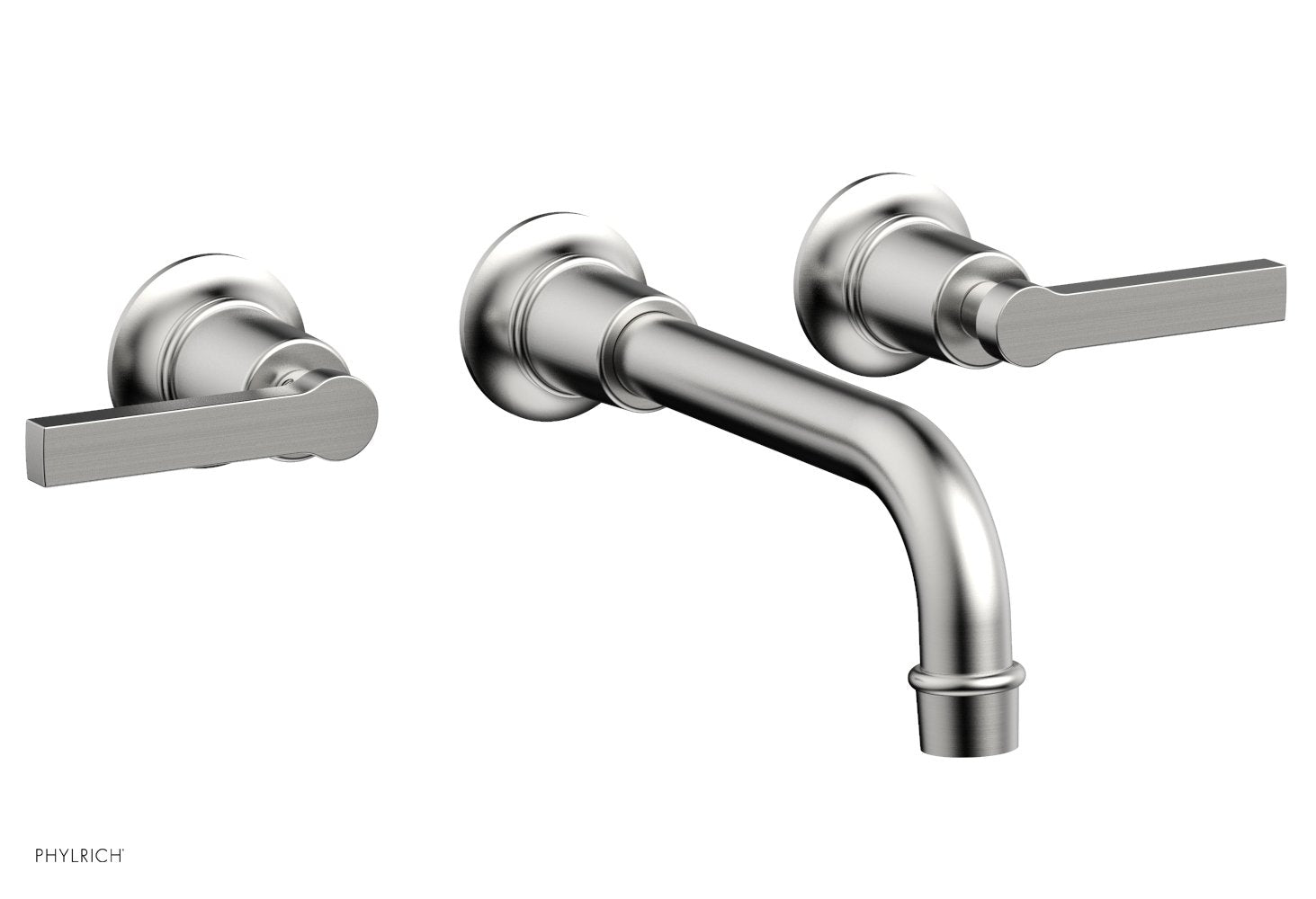 HEX MODERN Wall Mount Tub Faucet Set with Lever Handles - Model 501-59 - Perfect for Modern Bathroom Renovations and Spa-Like Showower Experiences