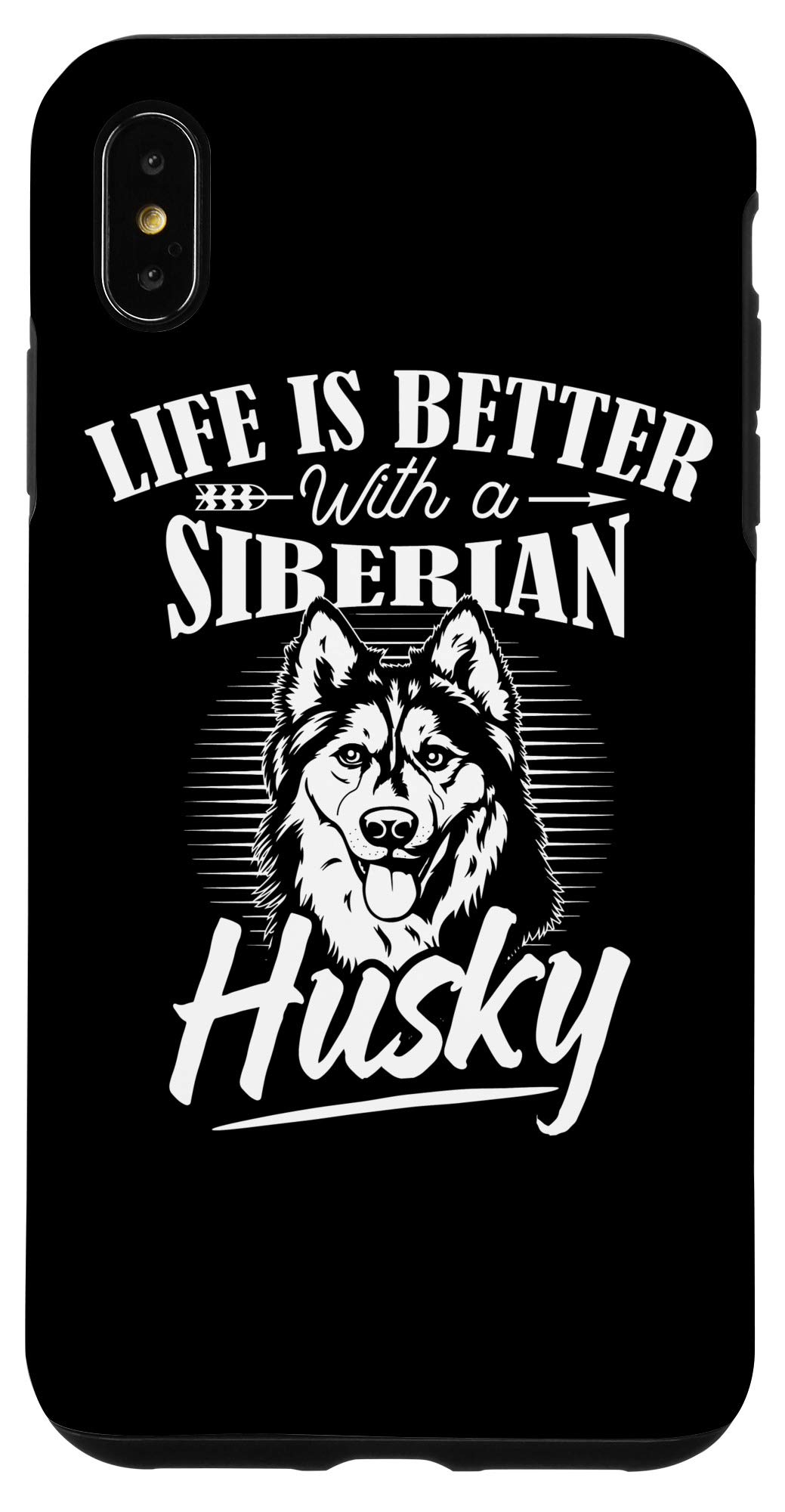Premium iPhone XS Max Husky-Themed Phone Case - Cute Siberian Husky Design for Dog Lovers | Perfect Gift for Husky Owners | Durable Protective Cover for Daily Use, Travel & Outdoor Adventures