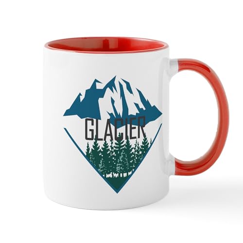 White/Red Inside - Glacier Montana Mugs