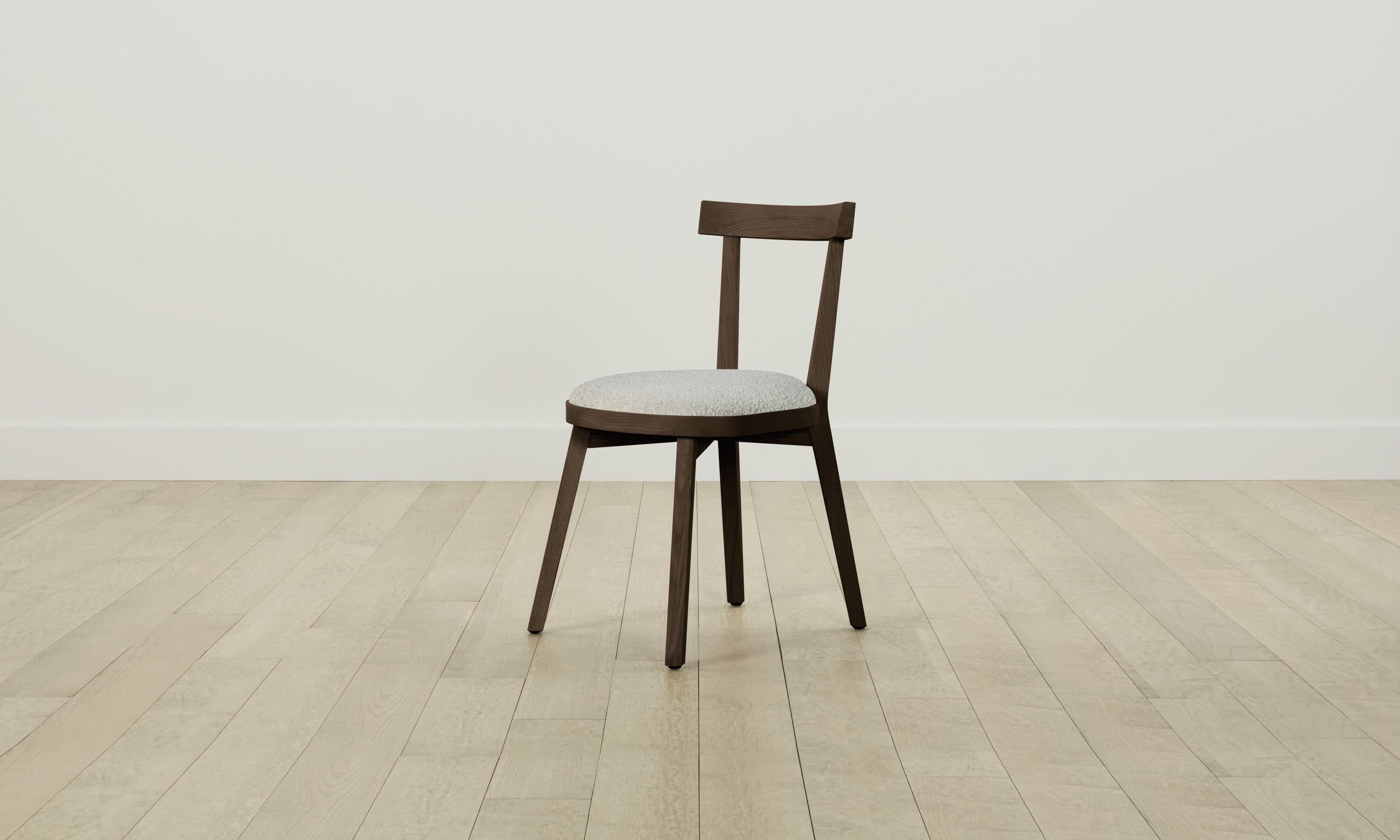 Allen Dining Chair - Modern Woolen Bouclé Upholstered Seat with Solid Wood Legs | Perfect for Kitchen, Dining Room & Home Office | Comfortable & Stylish Seating Solution
