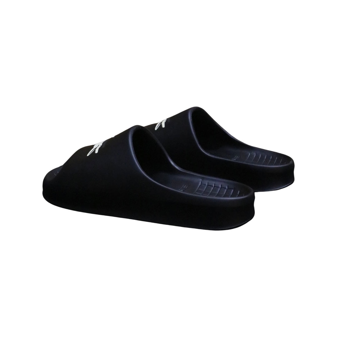 Lacoste Serve Slide 2.0 Men's Sandals - Black & White Vintage Style Slides for Casual Wear, Beach, Pool & Summer Outfits
