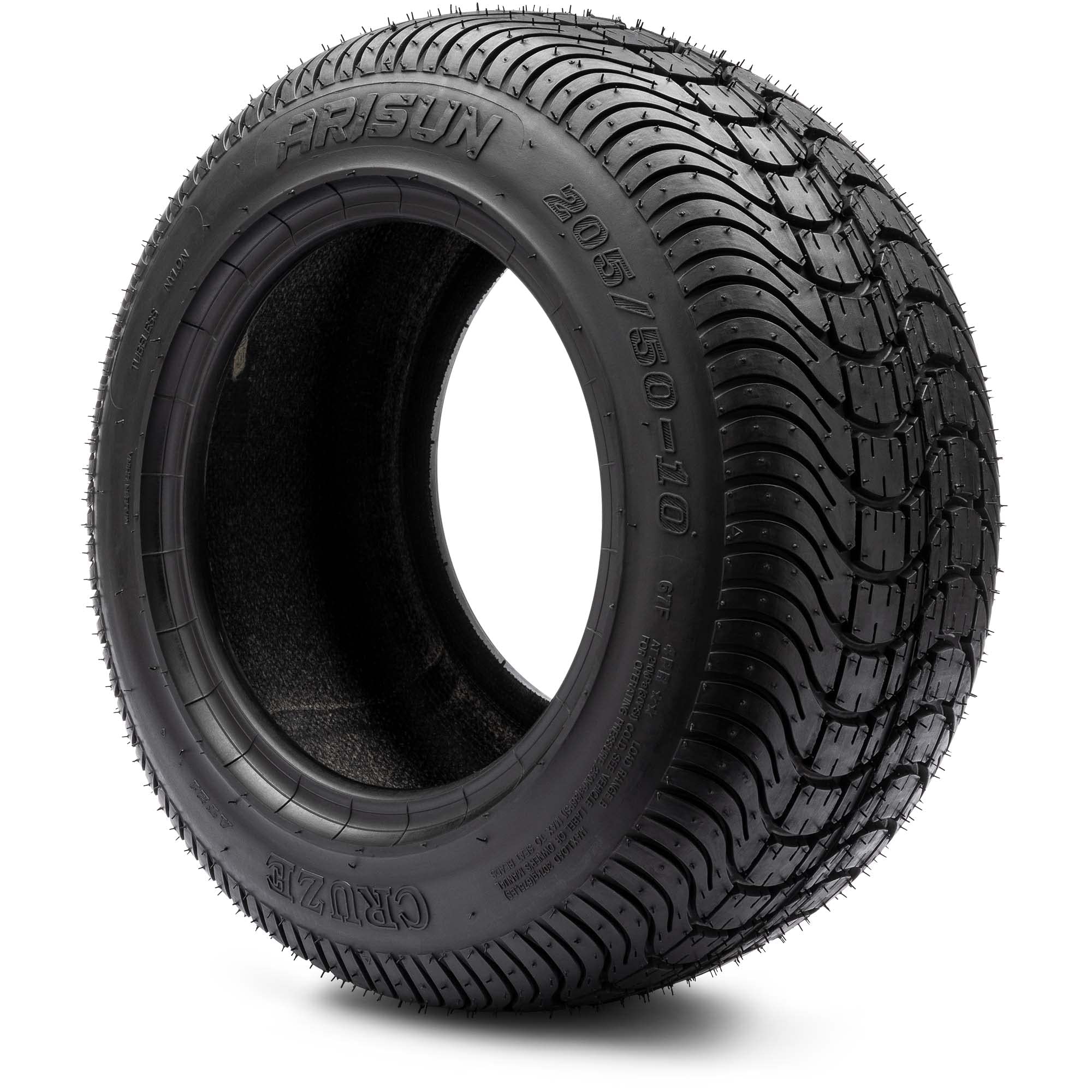 ARISUN 205/50-10 DOT Low Profile Golf Cart Tires - Set of 4 | Premium All-Terrain Performance for Golf Carts, Utility Vehicles & Neighborhood Cruisers