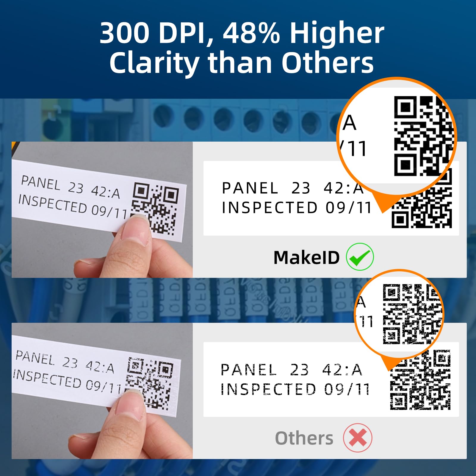 Industrial Label Maker Machine - Heavy Duty P31 Label Printer with 0.71