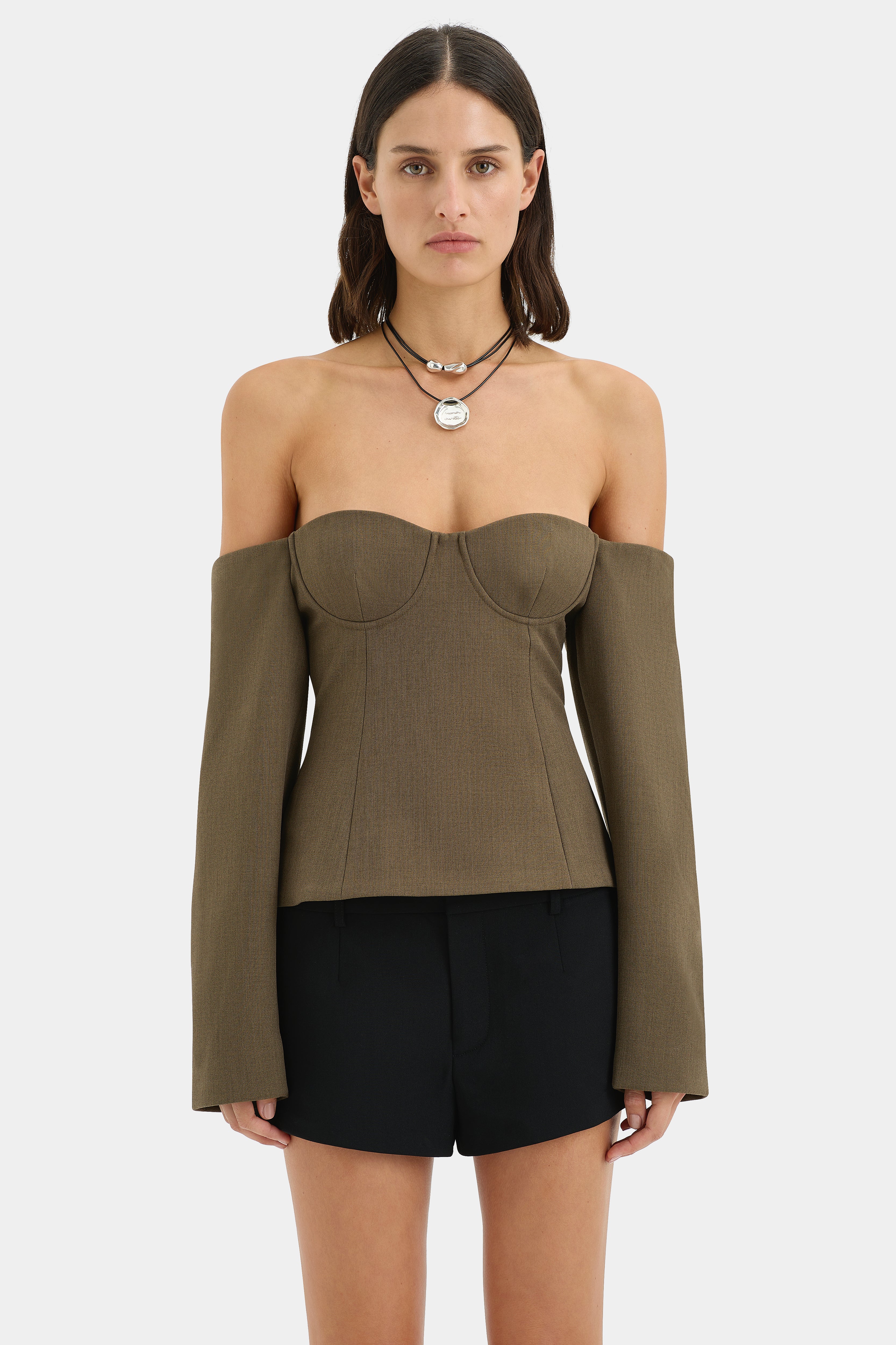 Sartoria Bodice Chocolate Marle Women's Fashion Top - Elegant & Comfortable for Casual Wear, Office & Date Nights