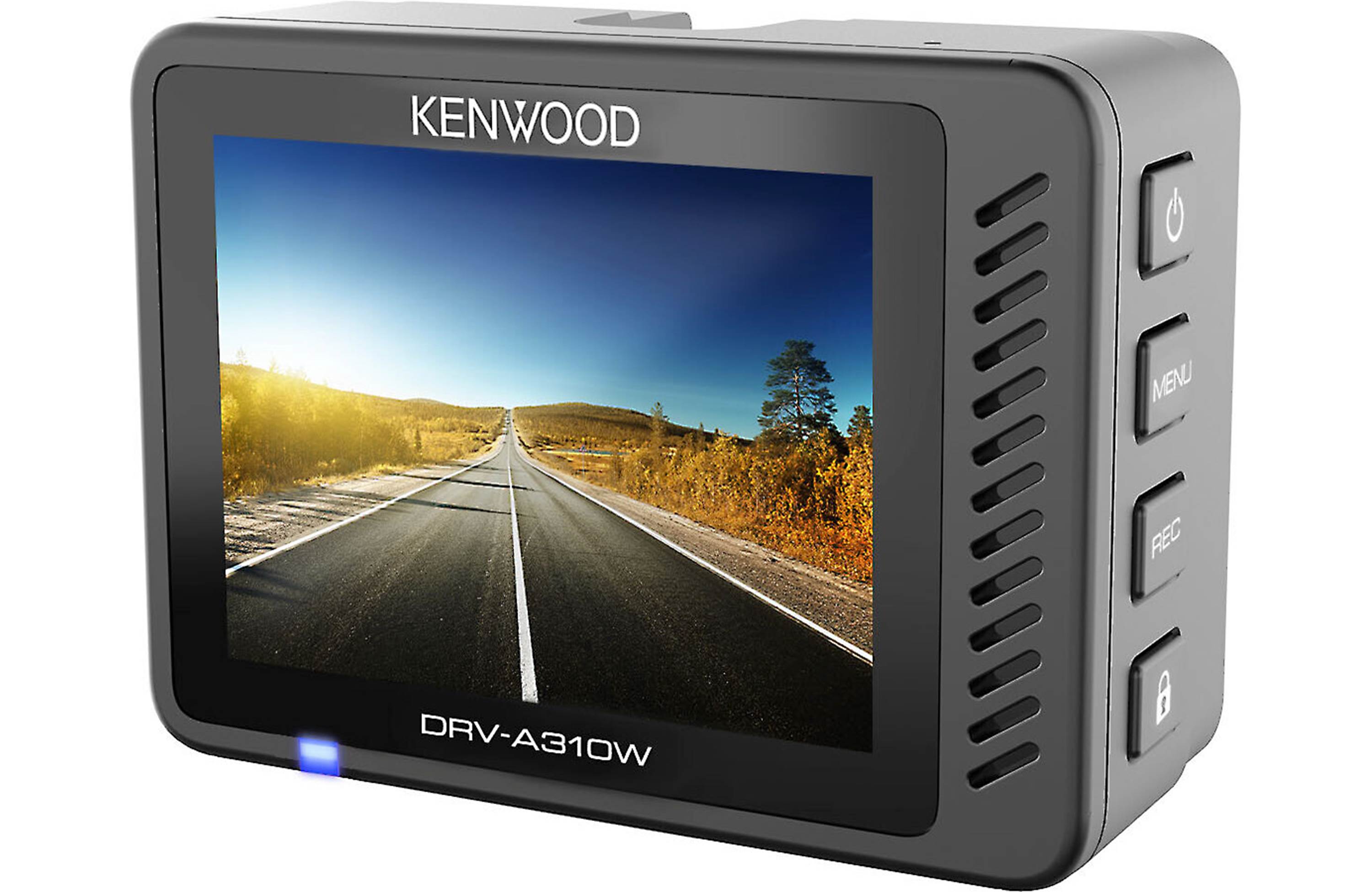 Kenwood DRV A310W HD Dash Cam with GPS & WiFi - Front View Car Camera for Safe Driving & Accident Recording | Perfect for Road Trips, Commuting & Fleet Vehicles