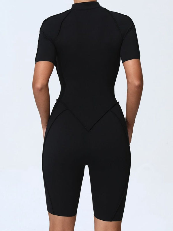ZASUWA Women's Sexy Zipper Booty Romper Jumpsuit - Clubwear, Night Out, Party Outfit, Bodysuit for Women