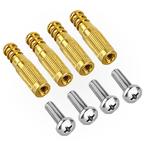 AquaStar Brass Anchor Kit - Heavy Duty Wall Anchors for Hanging Shelves, Mirrors & Pictures - Secure Mounting Solution for Drywall & Concrete