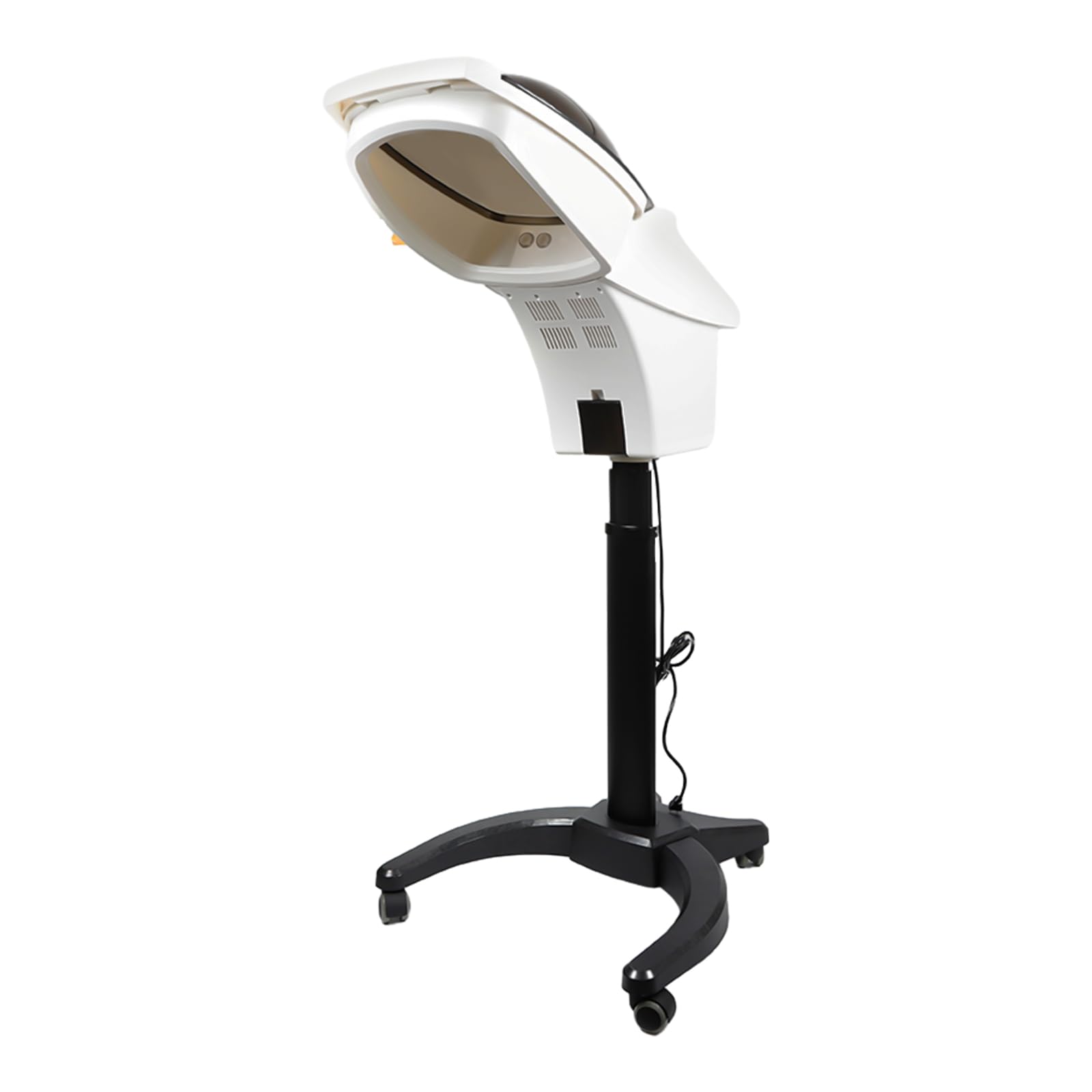 700W Professional Salon Hair Steamer with LCD Panel, Rolling Stand & Wheels - Ozone Hair Care Spa Steamer for Deep Conditioning, Oil Treatment & Hair Dyeing | Perfect for Home & Salon Use (White)