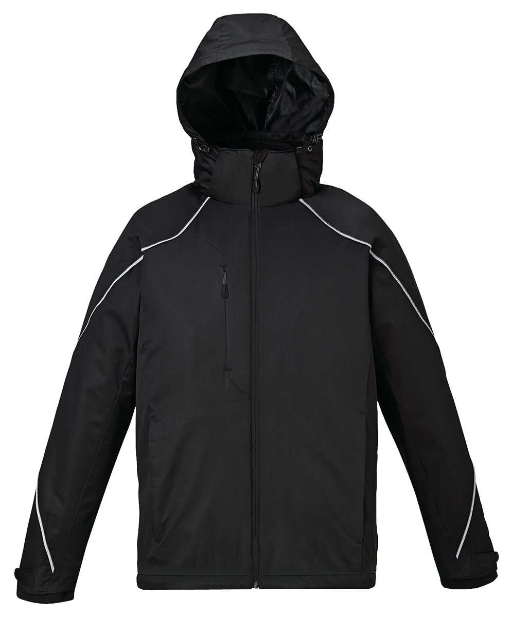 Ash City North End Men's 3-in-1 Waterproof Jacket with Removable Fleece Liner - Windproof Winter Coat for Outdoor Activities (Black) - Perfect for Hiking, Camping & Daily Commute