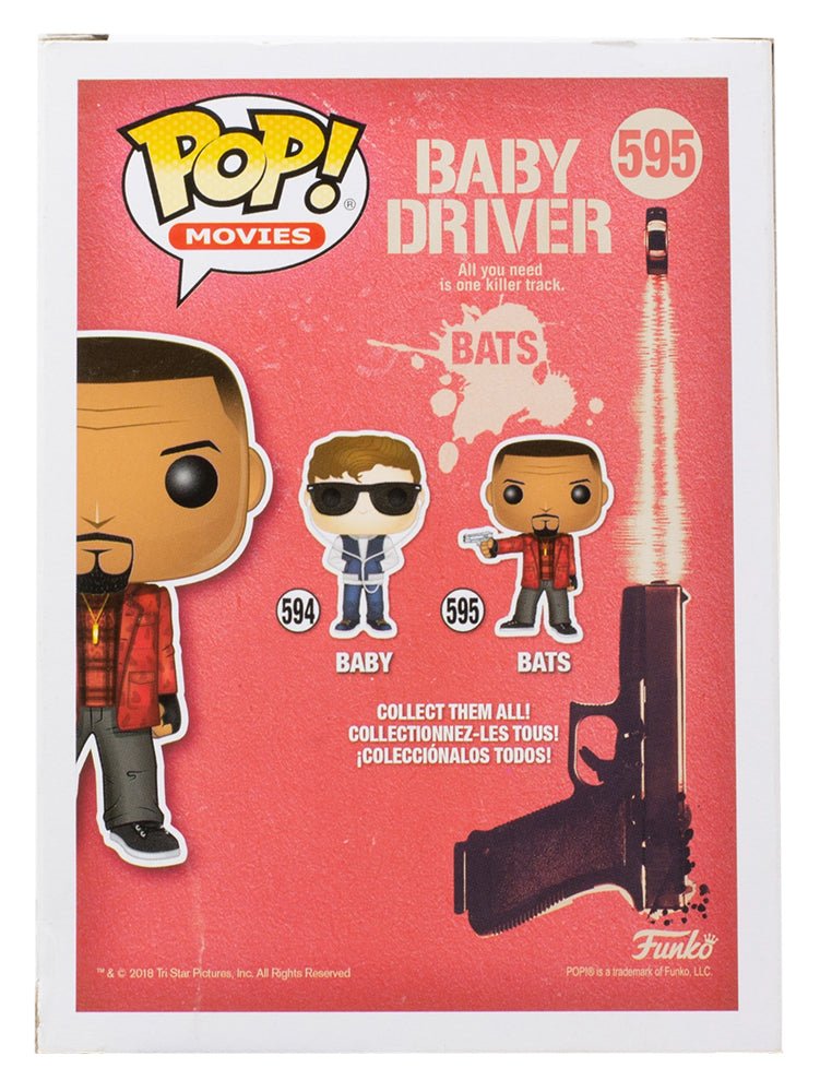 Funko Pop! Vinyl Figure #595 - Baby Driver Bats Collectible Toy for Movie Fans | Perfect for Display, Gifts, and Pop Culture Collections