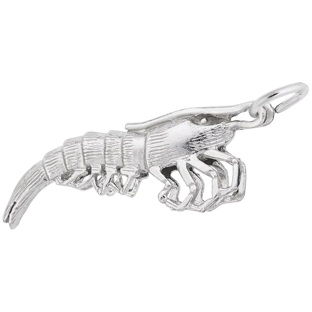 Shrimp Charm for Jewelry Making - Cute Shrimp Pendant for DIY Bracelets & Necklaces - Perfect for Beach, Ocean & Summer Themed Jewelry Designs
