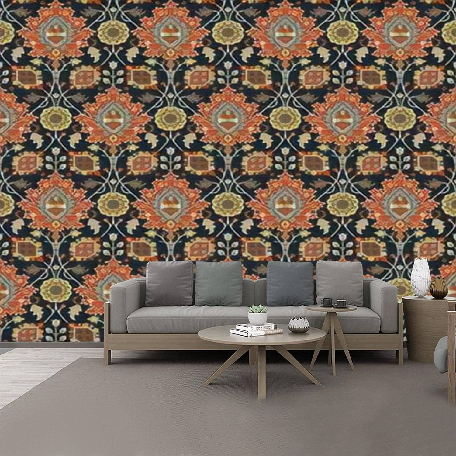 Peel and Stick Wallpaper - Abstract Seamless Textured PVC Wall Mural | Self-Adhesive Removable Large Wall Sticker | 3D Home Decor for Bedroom, Living Room, Office & Nursery | Easy DIY Installation
