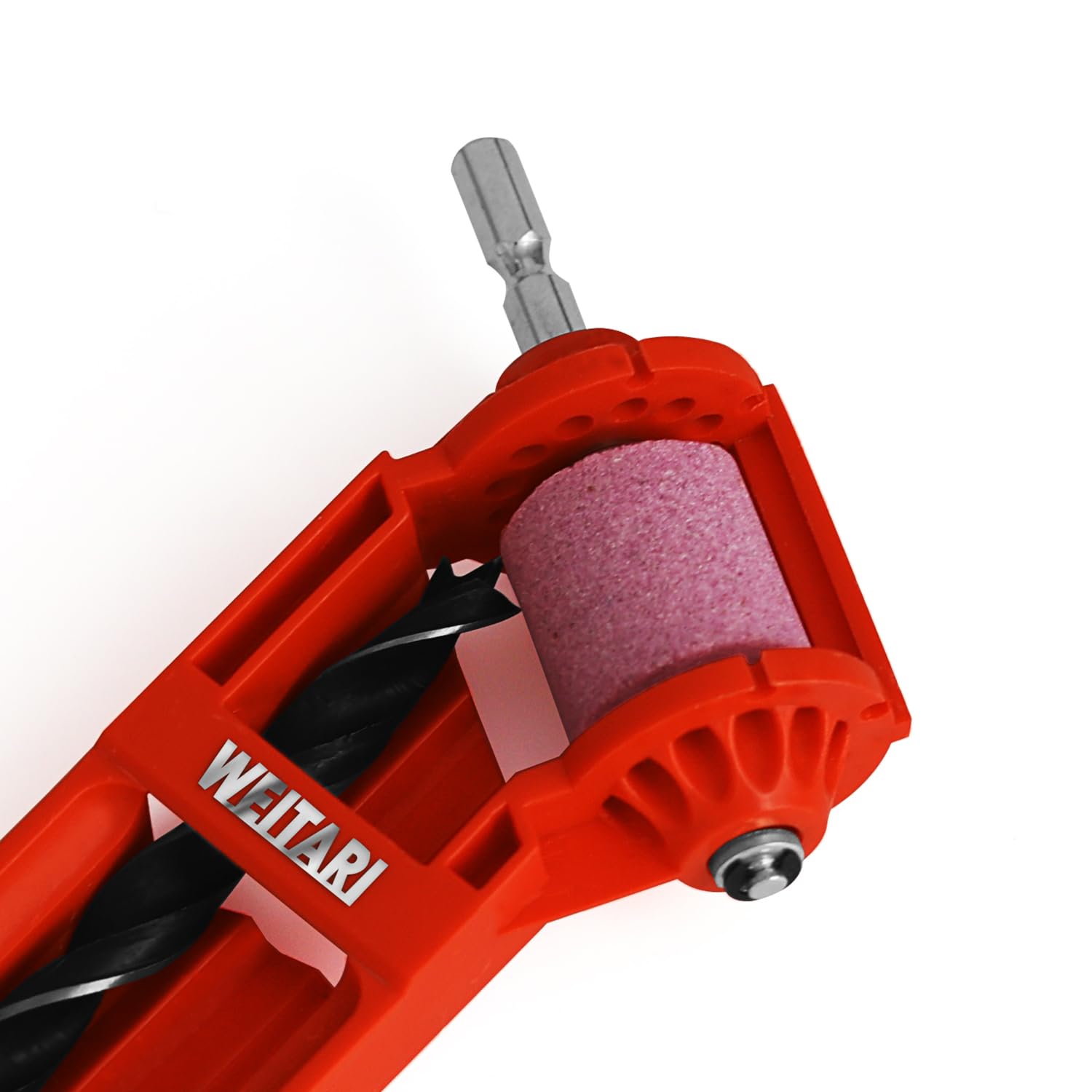 2-Piece Diamond Drill Bit Sharpener - Professional Drill Bit Grinding Tool for Iron Bits | Handheld Sharpener for Metalworking, Woodworking & DIY Projects