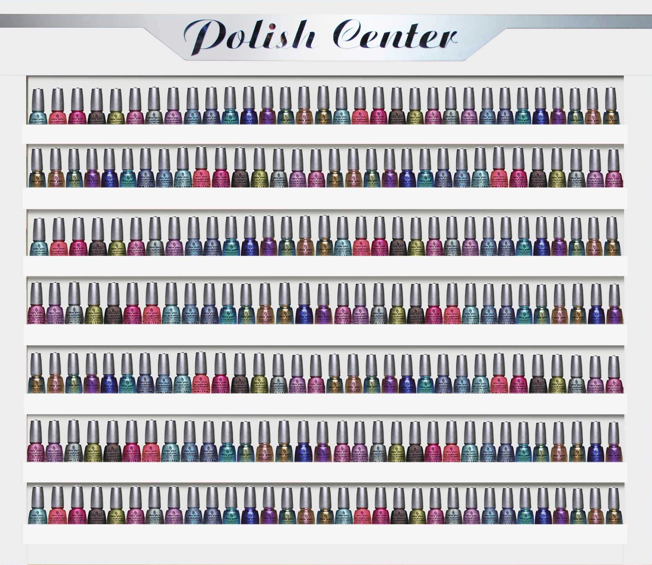 Sonoma White Nail Polish Wall Rack - Holds 220 Bottles | Salon Storage Organizer for Nail Polish Display & Beauty Equipment | Perfect for Nail Salons, Home Studios & Professional Use