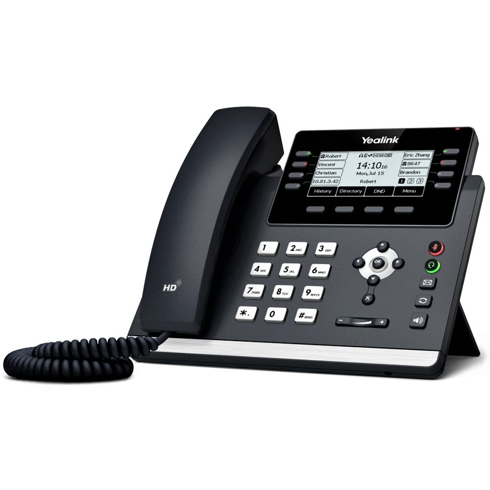 Yealink SIP T43U IP Phone - HD Voice, 4.3