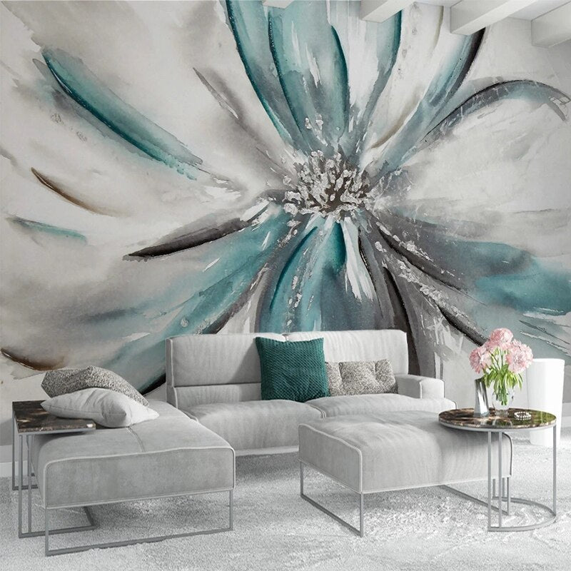 Flower Wallpaper Mural - Premium Peel & Stick Wall Decor for Living Room, Bedroom, Nursery | Enhance Your Space with Vibrant Botanical Designs
