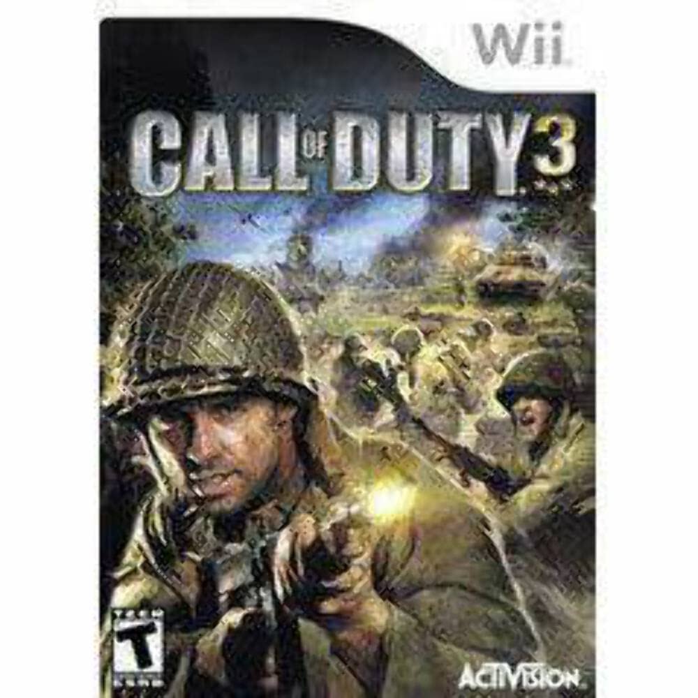 Call of Duty 3 for Nintendo Wii - First-Person Shooter Game with WWII Campaign & Multiplayer Mode - Perfect for Gaming Nights & Action-Packed Adventures