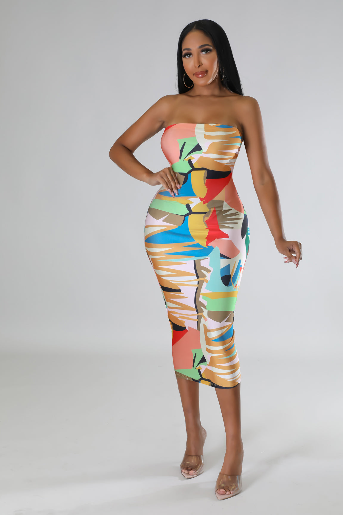 White Bodycon Dress for Women - Stretchy Slim Fit Midi Dress for Party, Club & Night Out - Size 48 (US 18) - Perfect for Date Night, Cocktail Parties & Special Occasions