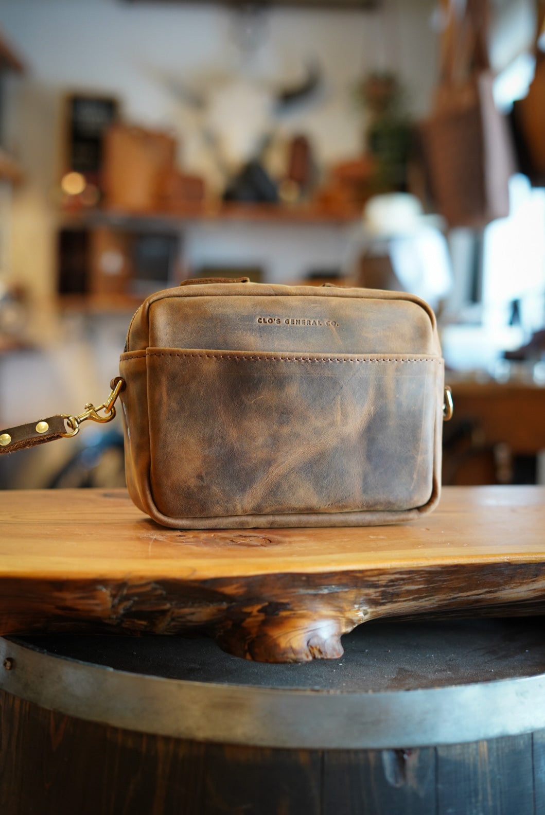 Premium Rectangle Crossbody Bag - Loco Gaucho Brown Leather Shoulder Purse for Women | Fashionable Everyday Carry, Work, Travel & Date Night Accessory