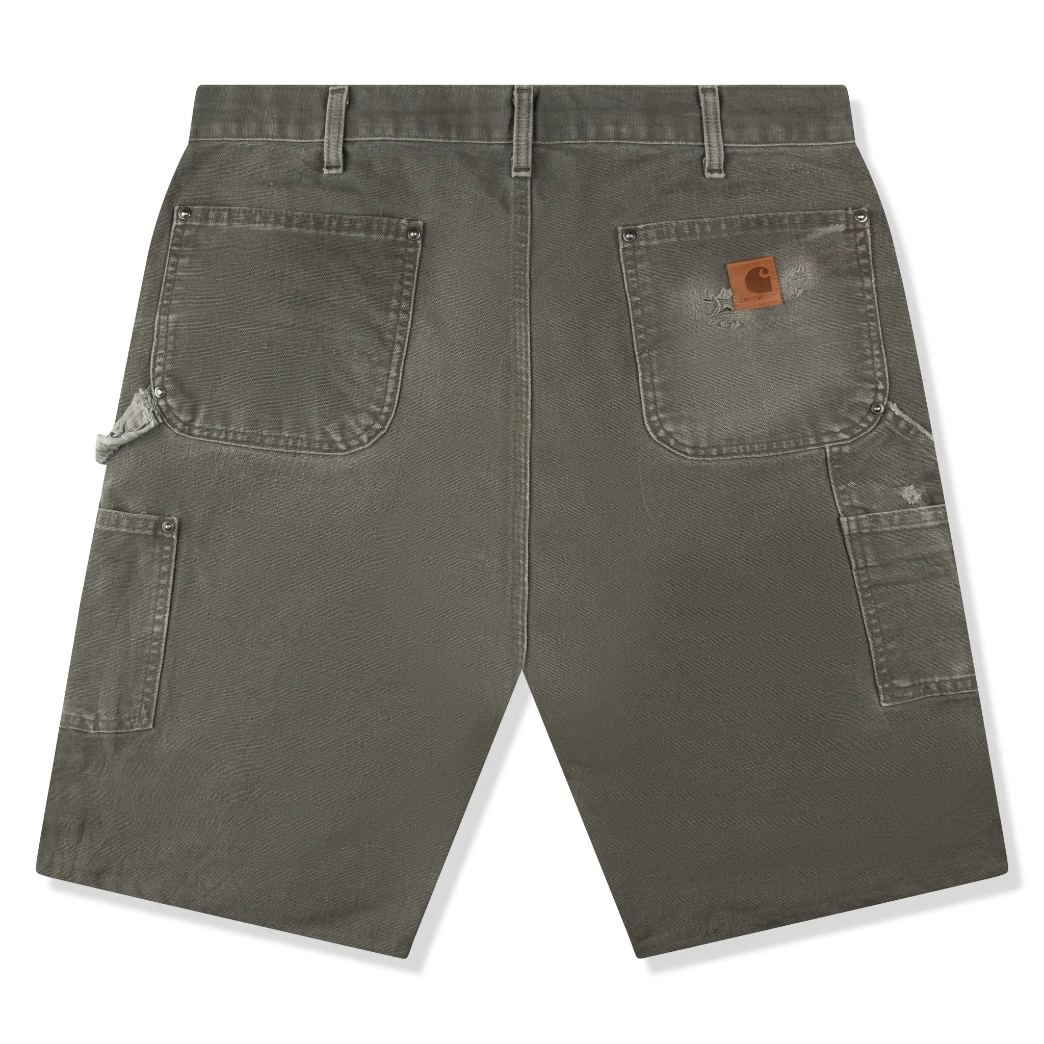 Carhartt Carpenter Work Shorts for Men - Durable Green Cargo Shorts for Construction, Landscaping & Outdoor Work