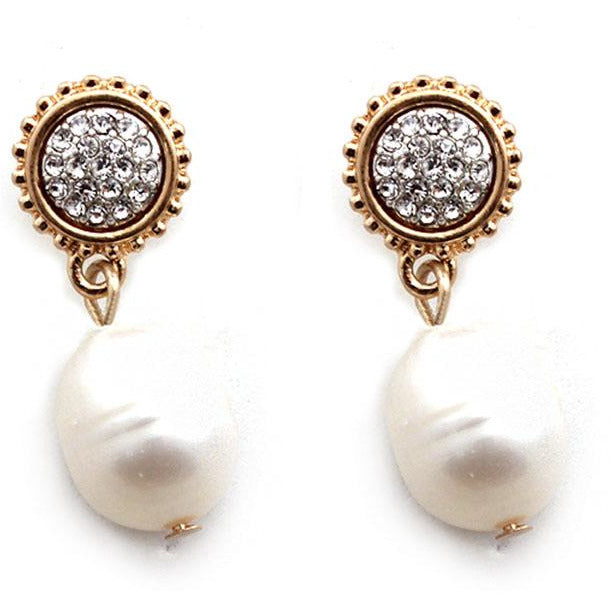 Freshwater Pearl Earrings in Gold - Elegant & Timeless Jewelry for Women | Perfect for Weddings, Parties & Everyday Wear