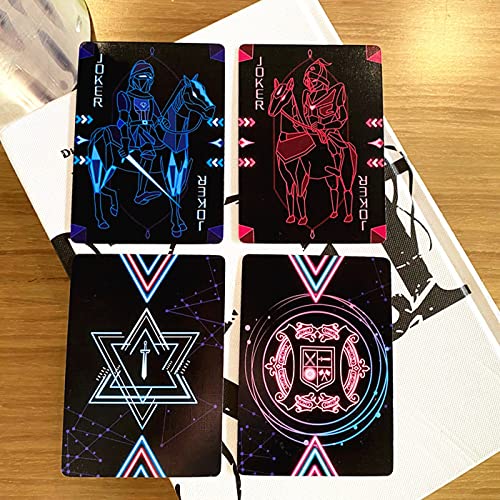 Black Knight Cardistry Playing Cards - Premium Poker Deck for Magic Tricks, Card Games & Parties | Durable Design for Kids & Adults | Perfect for Poker Nights, Magic Shows & Family Gatherings