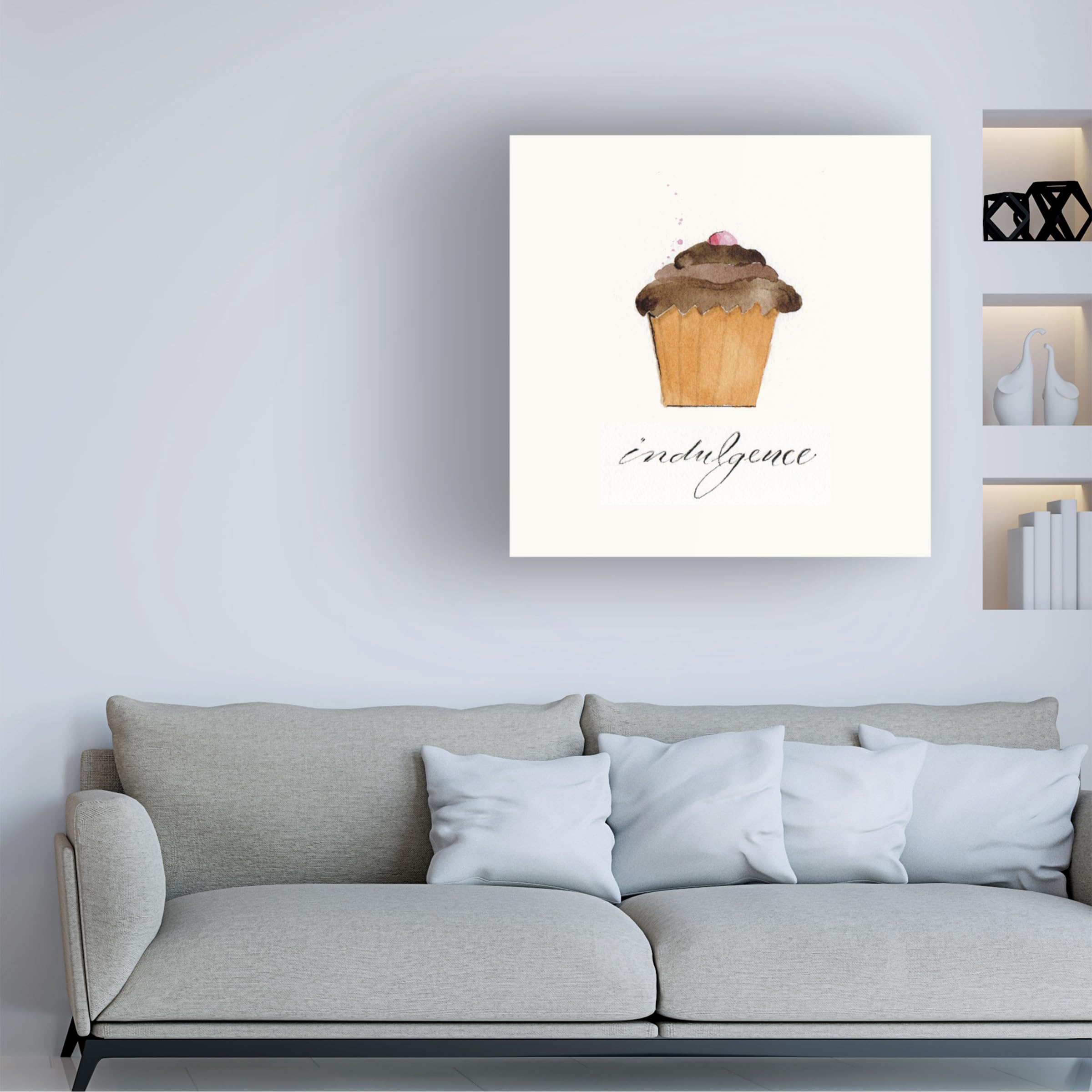 Trademark Fine Art 'Indulgence' by Sheila Golden - Premium Canvas Wall Art for Living Room, Bedroom & Office Decor