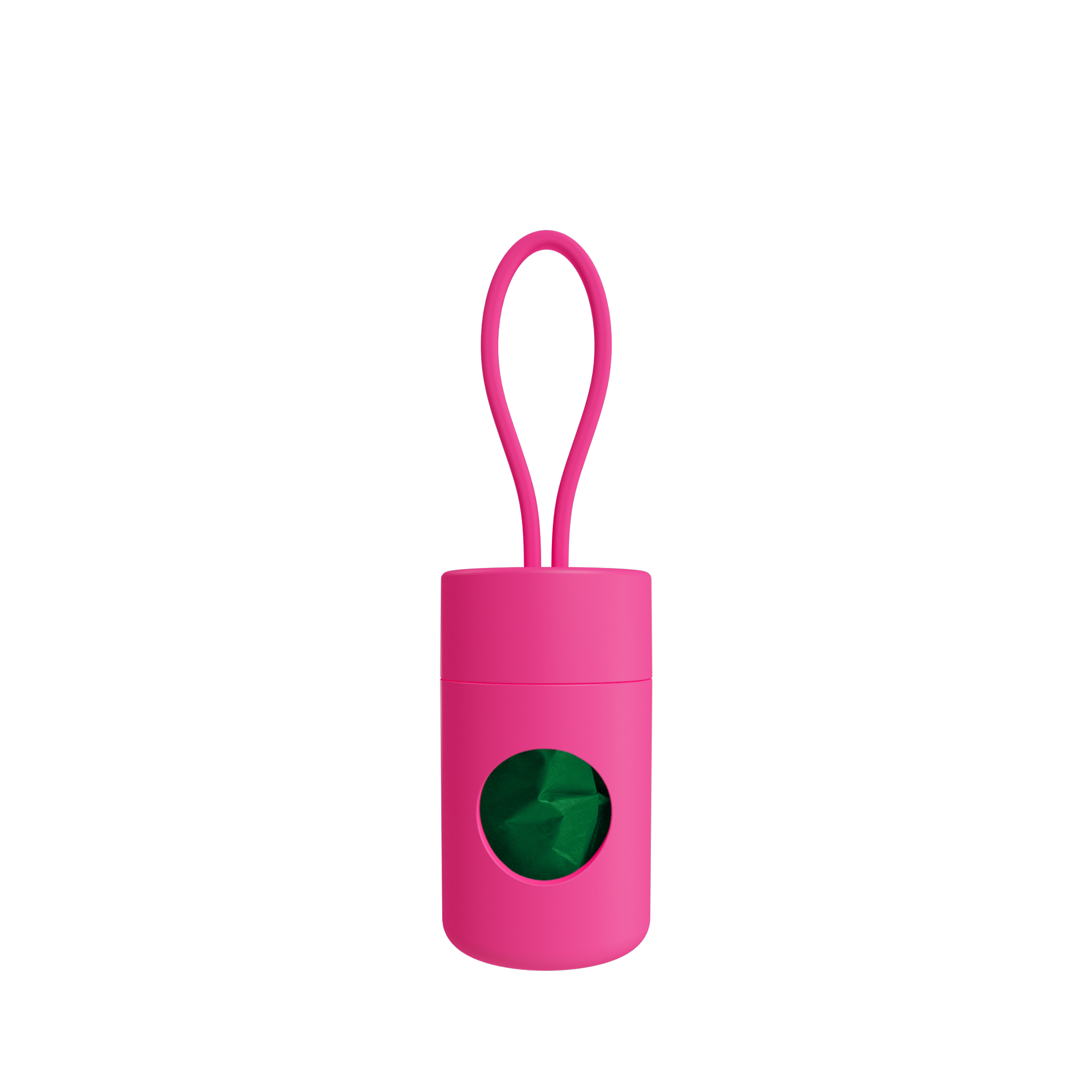 Biodegradable Dog Poop Bag Holder with Clip - Leash Attachment for Easy Waste Cleanup During Walks, Hiking, and Travel