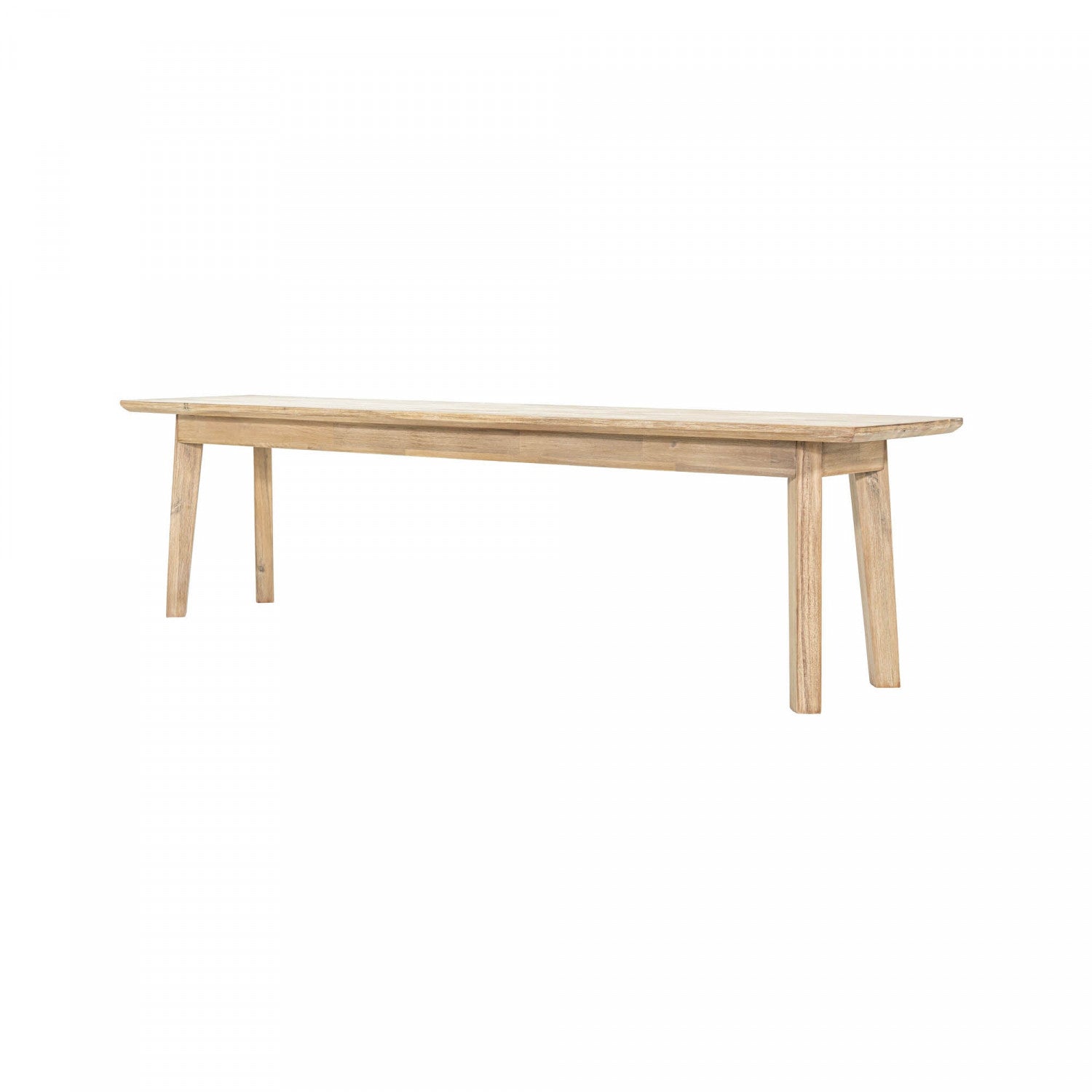 Abenra Bench Light Driftwood - Modern Wooden Entryway Bench with Natural Finish | Perfect for Hallway, Living Room & Bedroom Decor