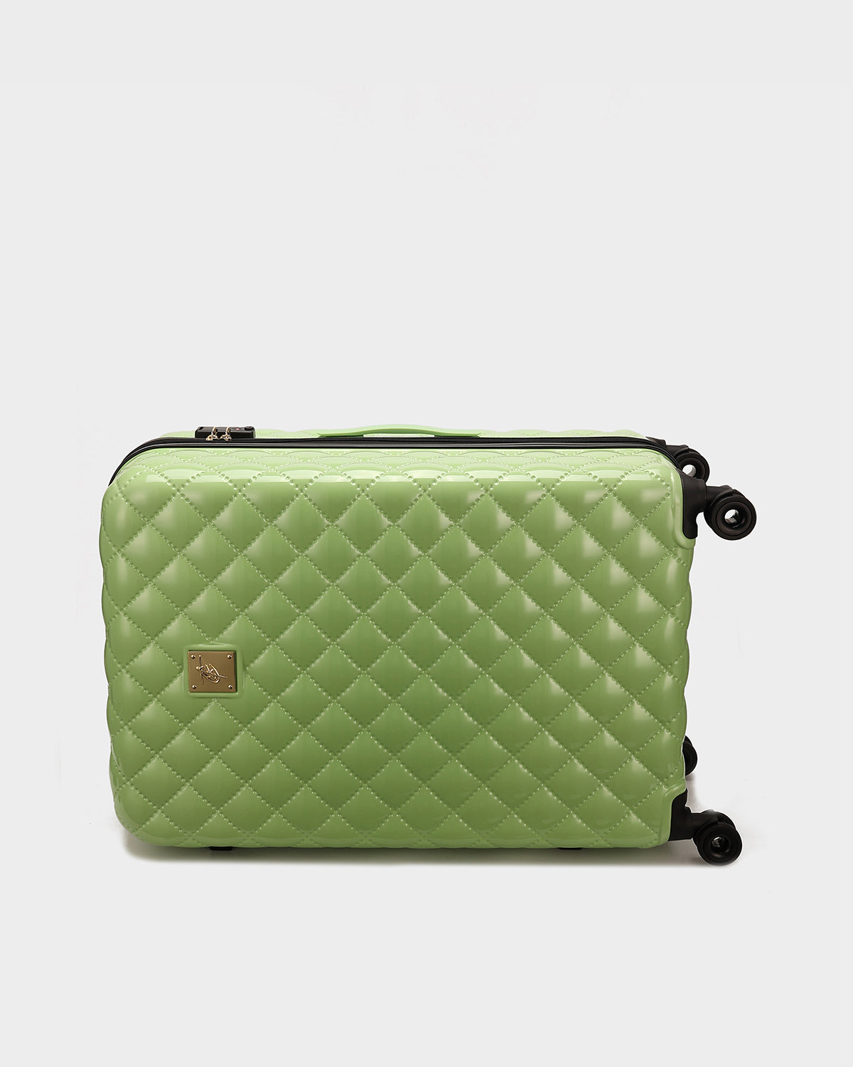 Premium Diamond 3-Piece Hardshell Luggage Set in Crystal Green - Lightweight Spinner Suitcase for Travel, Vacation & Business Trips (Carry-On, Medium & Large)