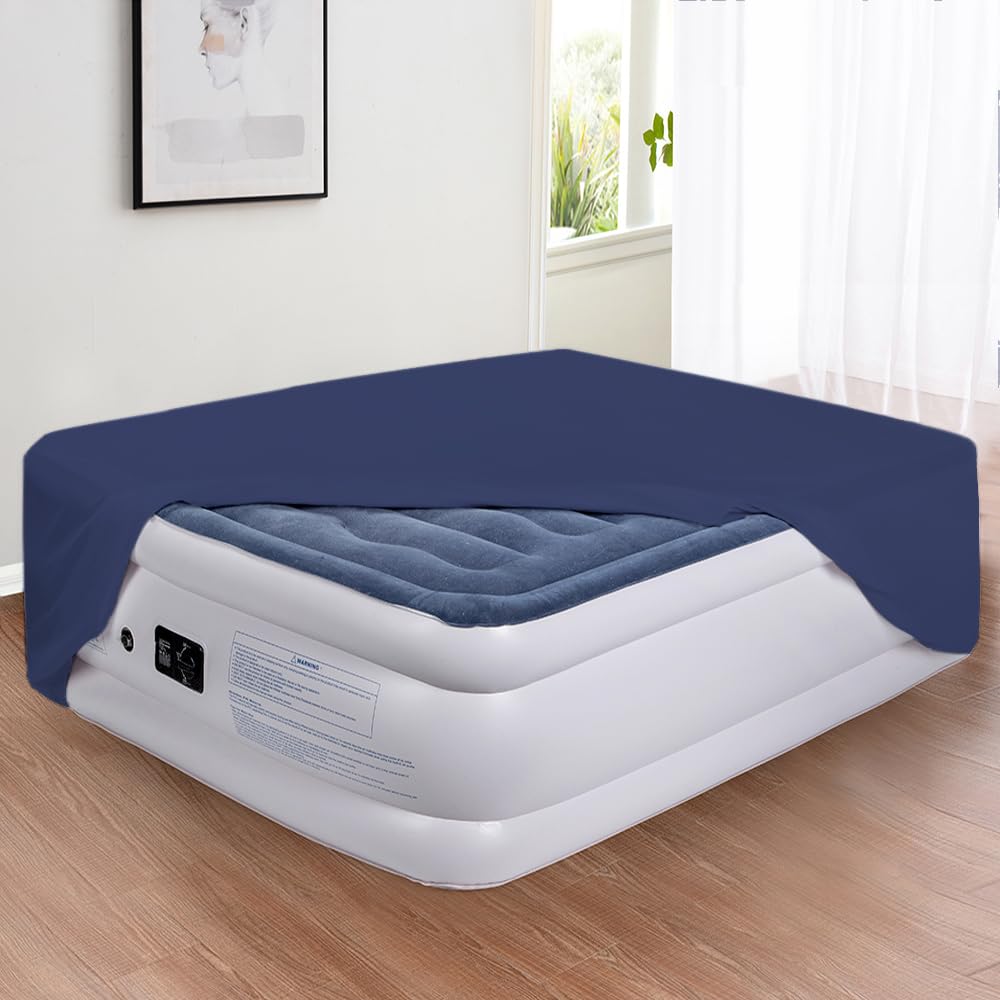Premium Bedecor Air Mattress Sheets - Super Soft & Breathable Twin Size Fitted Sheet with Deep Pocket (Up to 21