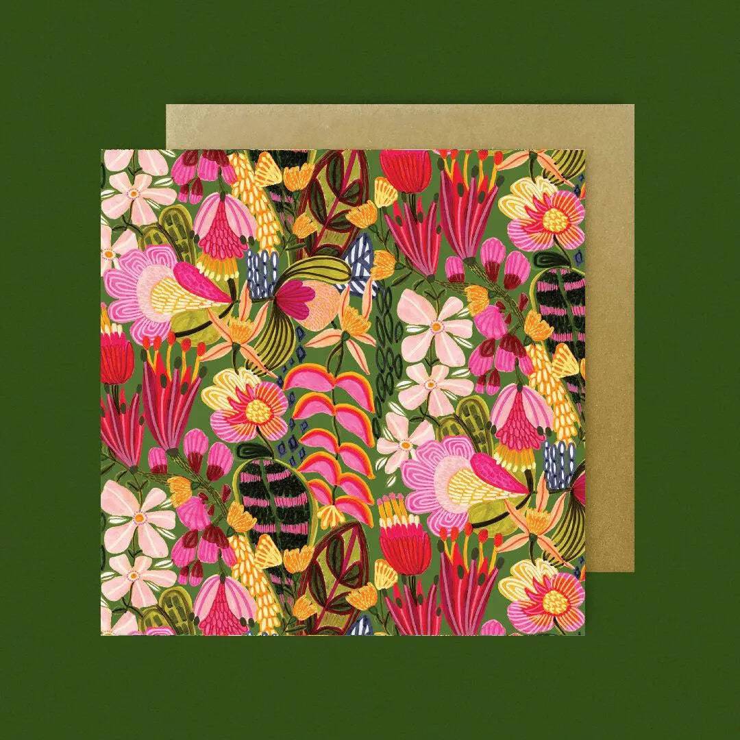 Wild Proteas Australian Greeting Cards | Unique Floral Design for Birthday, Wedding & Thank You Cards | Perfect for Special Occasions & Gift Giving