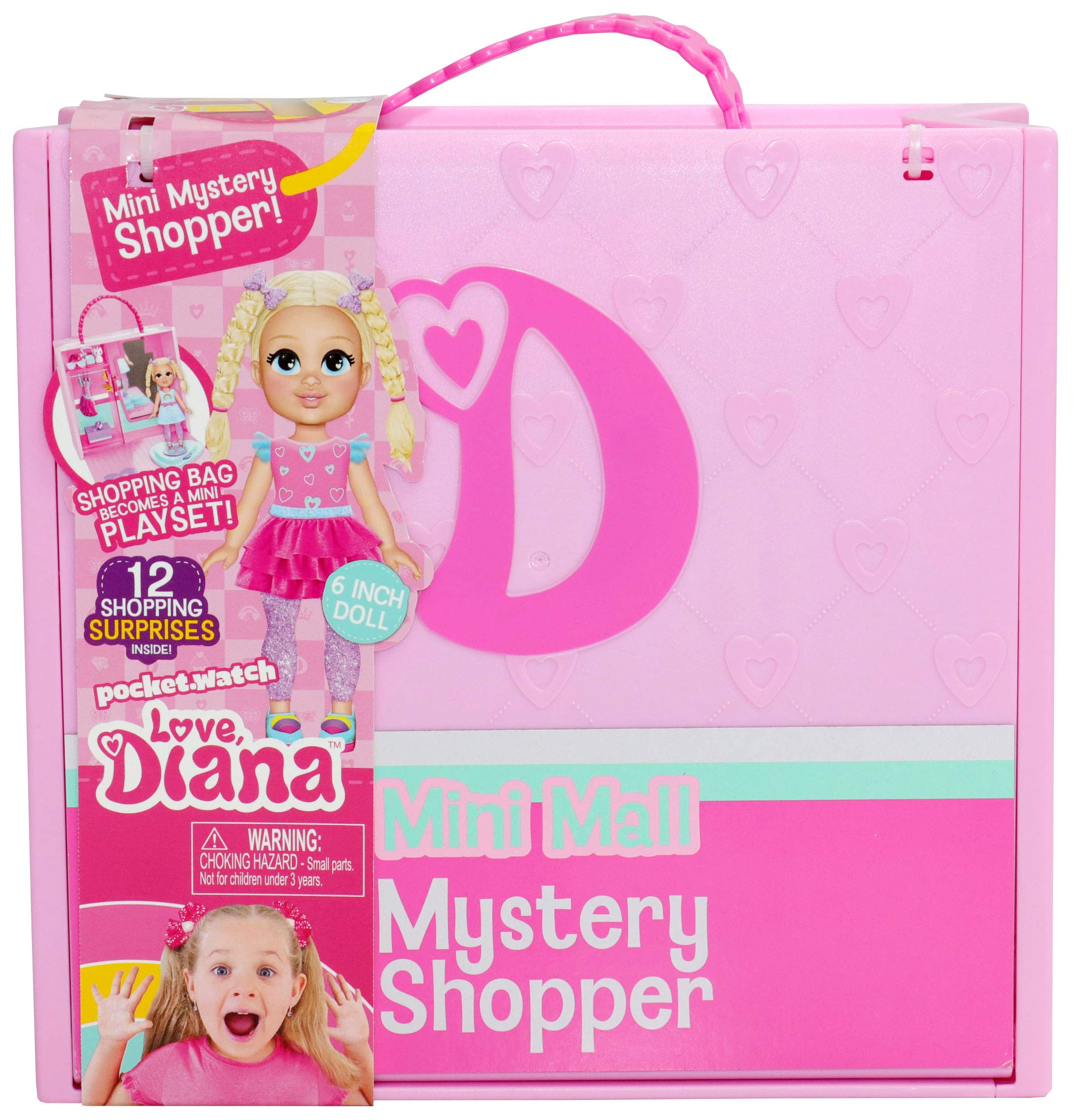 Love, Diana Mini Mall Mystery Shopper Doll - Fashion Doll with Surprise Accessories for Kids Ages 6+ | Perfect for Pretend Play, Collecting & Birthday Gifts