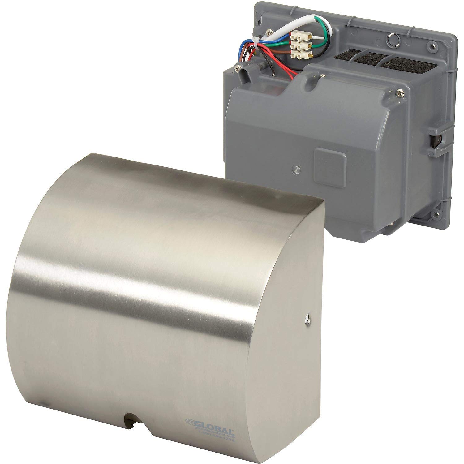 High-Speed Automatic Wall Mount Hand Dryer - 120V Stainless Steel Commercial Hand Dryer for Restrooms, Kitchens & High-Traffic Areas