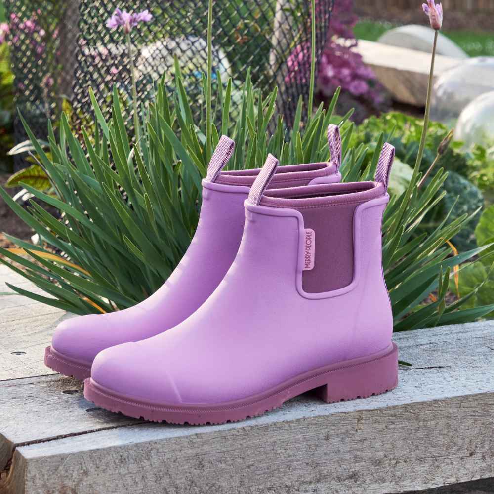 Merry Women's Bobbi Rain Boots in Orchid - Waterproof Garden & Outdoor Shoes for Walking, Hiking & Rainy Days