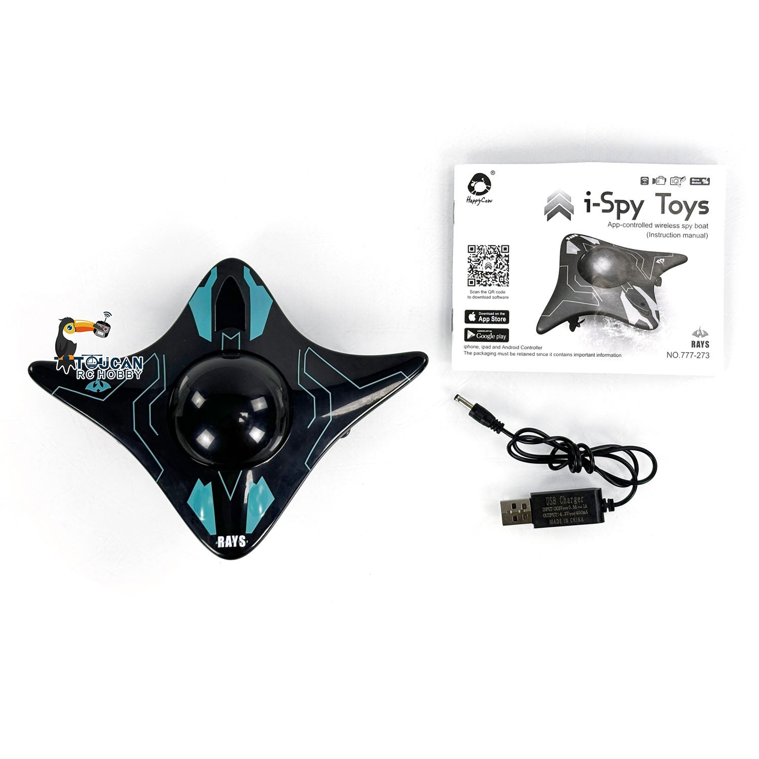 WiFi Remote Control Spy Boat with Camera - Mini RC Toy Boat for Kids & Adults, App Controlled Video Recording, Ready to Run (RTR) - Perfect for Pool, Lake & Outdoor Water Adventures