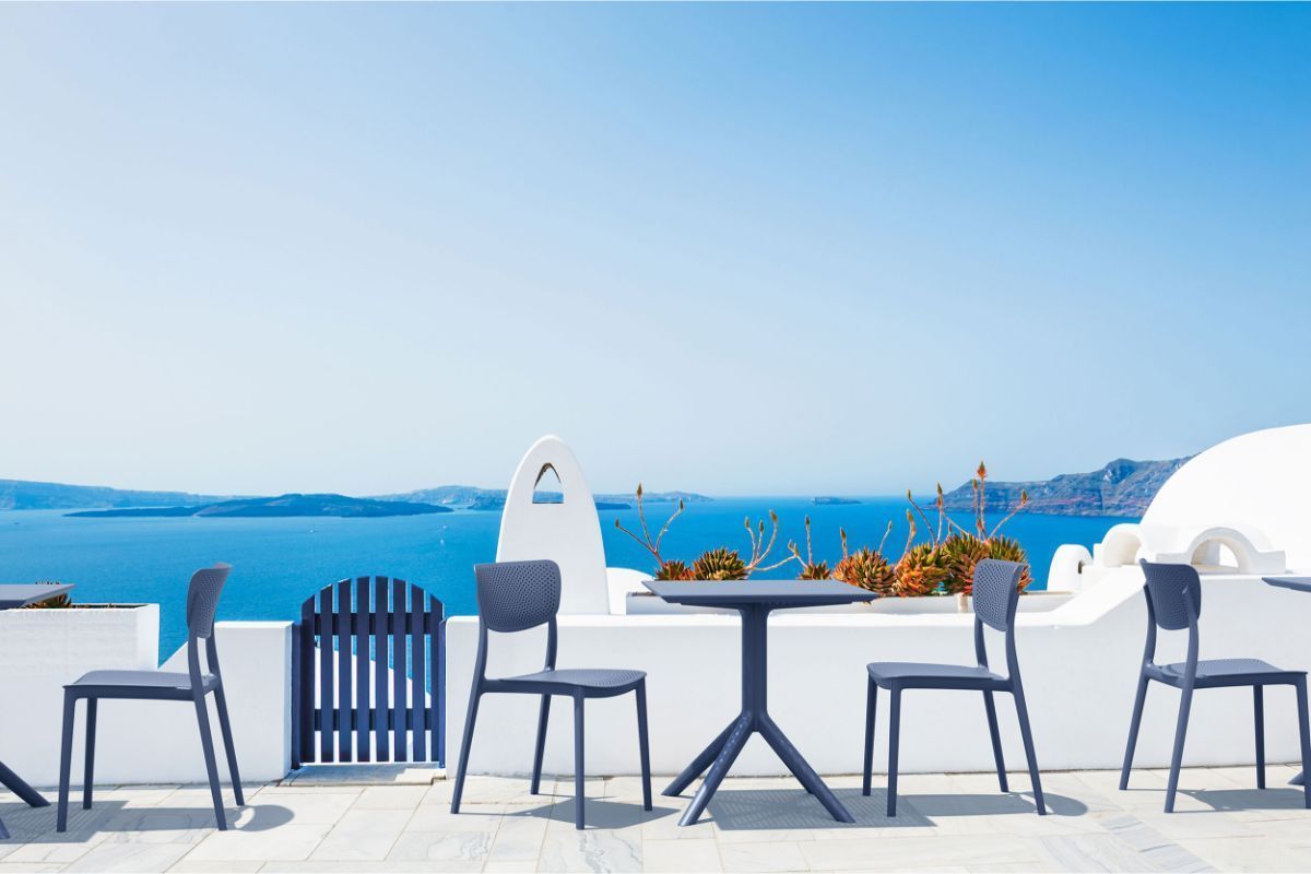 Stackable Lucy Dining Chair - Indoor/Outdoor Use for Restaurants, Cafes, and Home Patios | Durable & Stylish Seating Solution