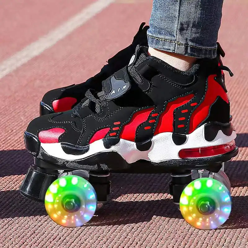 Best 4-Wheel Beginner Roller Skates for Adults - Men & Women | Comfortable & Stable for Outdoor & Indoor Skating, Rink, Fitness & Recreation