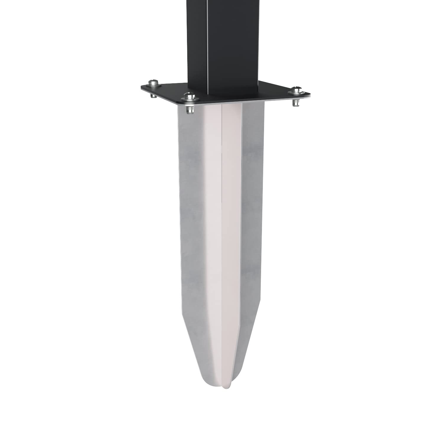 Bravios Town Square - Heavy Duty Ground Spike for Metal Posts | Outdoor Fence, Sign, and Flagpole Anchor | Durable & Weather-Resistant for Gardens, Yards, and Public Spaces