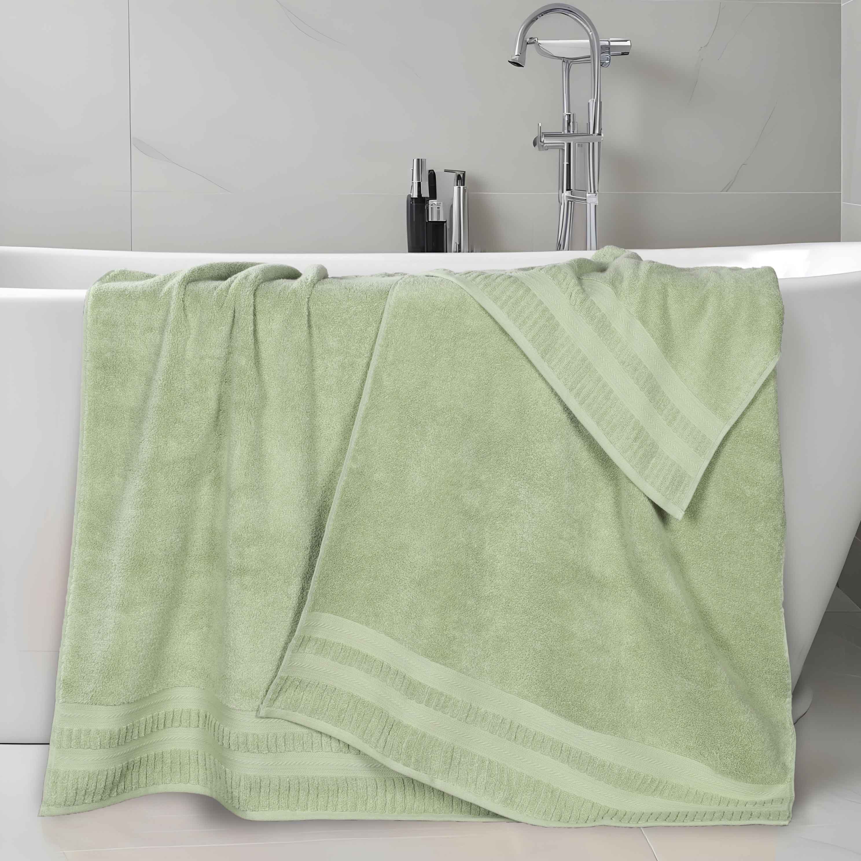 Premium Venice Zero Twist Cotton Bath Sheets - Ultra Absorbent, Medium Weight, Set of 2 (White) | Soft & Quick-Drying Towels for Spa, Hotel, or Luxury Home Bathroom