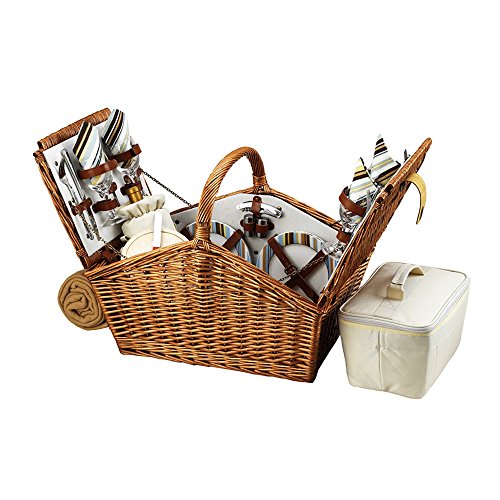Wicker With Santa Cruz Plates/Napkins