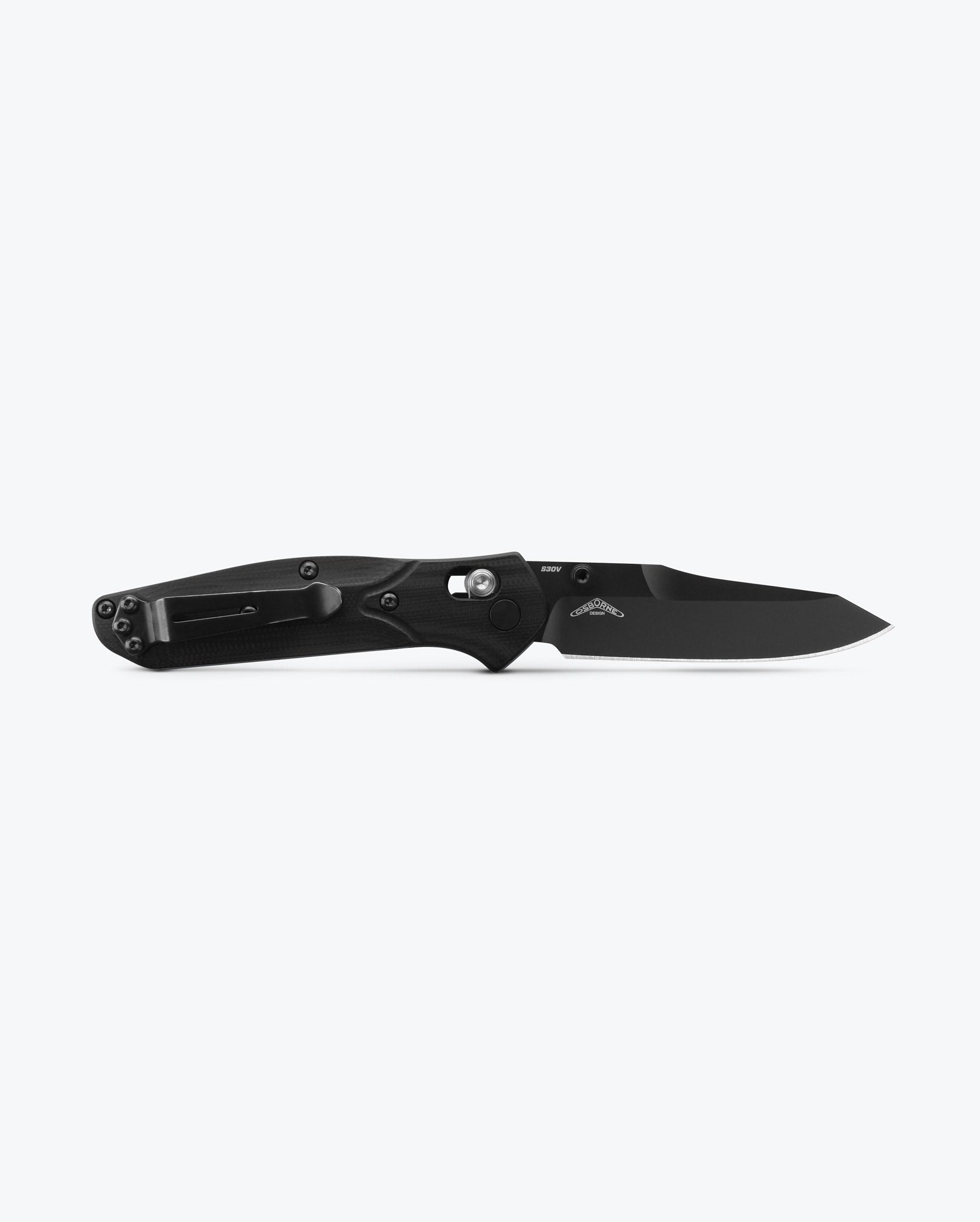 Benchmade 945 Mini Osborne Folding Knife - Black & Blue G10 Handle, EDC Pocket Knife for Everyday Carry, Outdoor Adventures & Camping