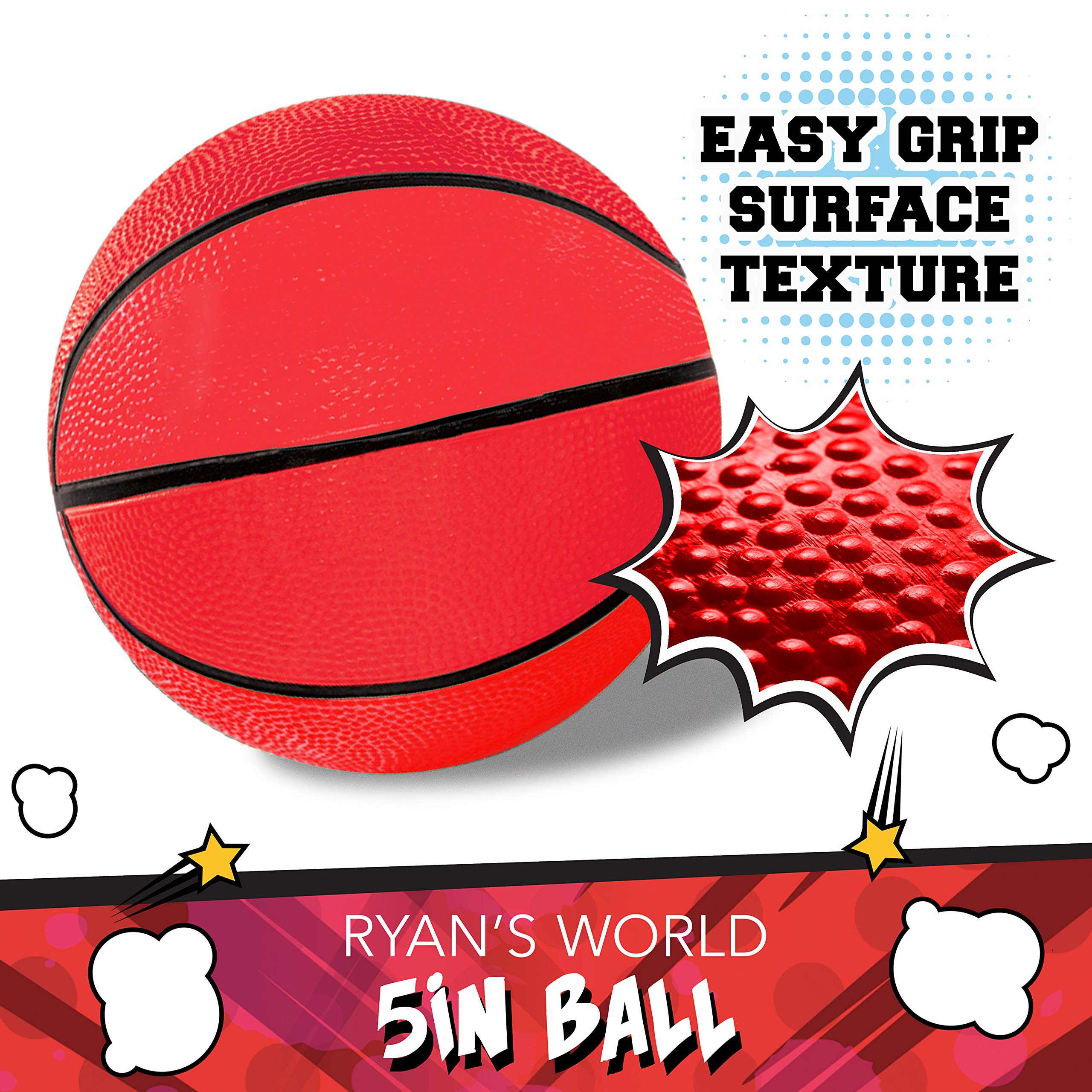 Franklin Sports Ryan's World Arcade Basketball Game - 2 Player Indoor Basketball Hoop Set with Electronic Scoreboard & 4 Mini Balls - Fun Kids Sports Toy for Home, Birthday Party & Family Game Night