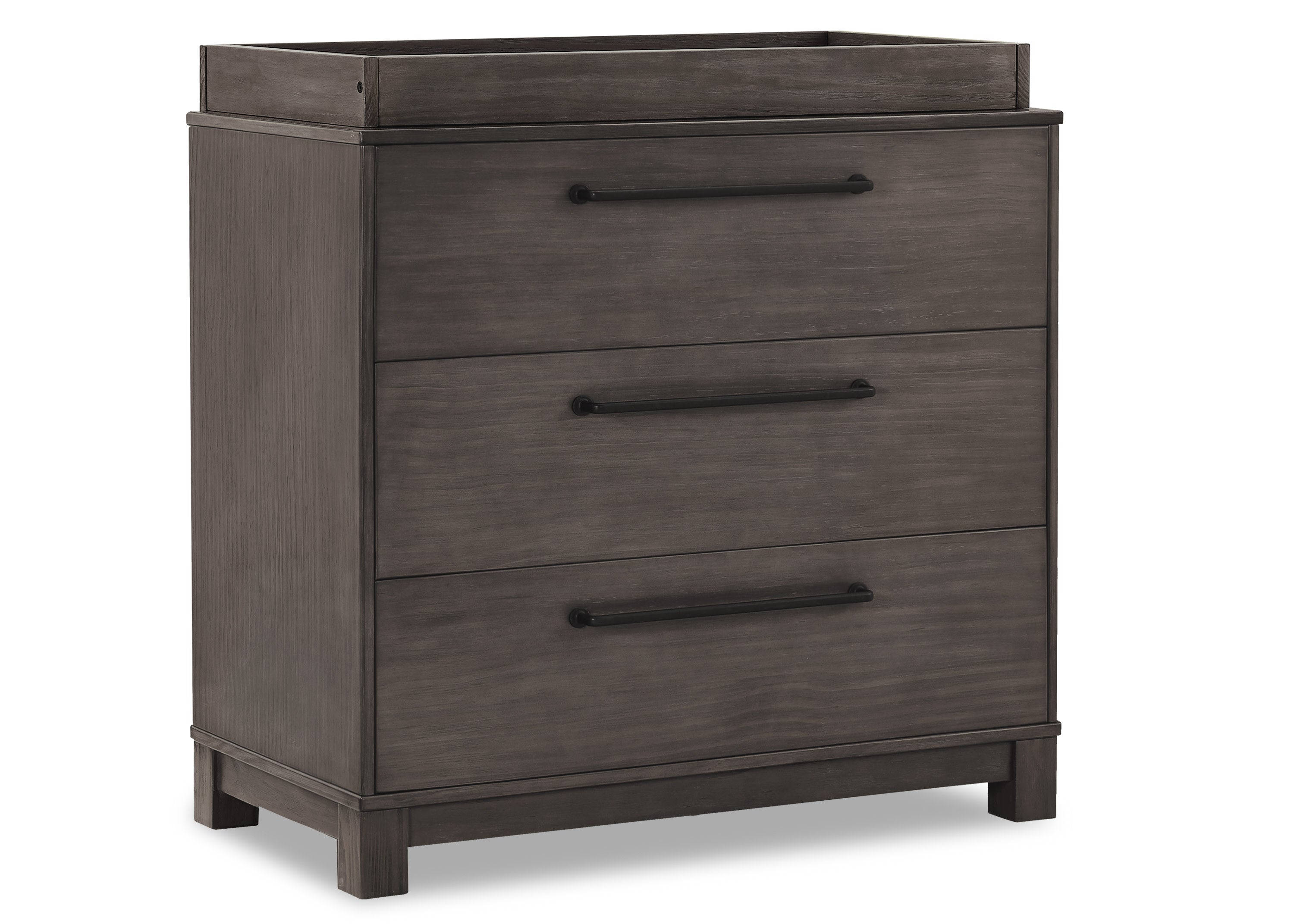 Rustic 3-Drawer Wooden Dresser with Interlocking Drawers - Perfect for Bedroom Storage & Farmhouse Decor