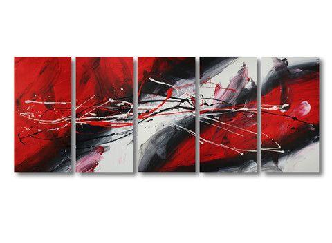 Large Acrylic Abstract Wall Art Painting - Modern Canvas Artwork for Living Room Decor - Contemporary Home Office Decor - Perfect for Housewarming Gifts & Interior Design