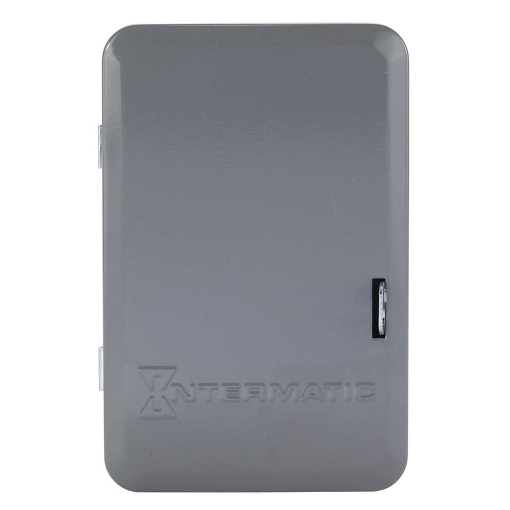 40 Amp 120 Volt 24 Hour Indoor Mechanical Timer Switch DPST Gray - Heavy Duty Appliance Timer for Lights, Pumps & HVAC Systems