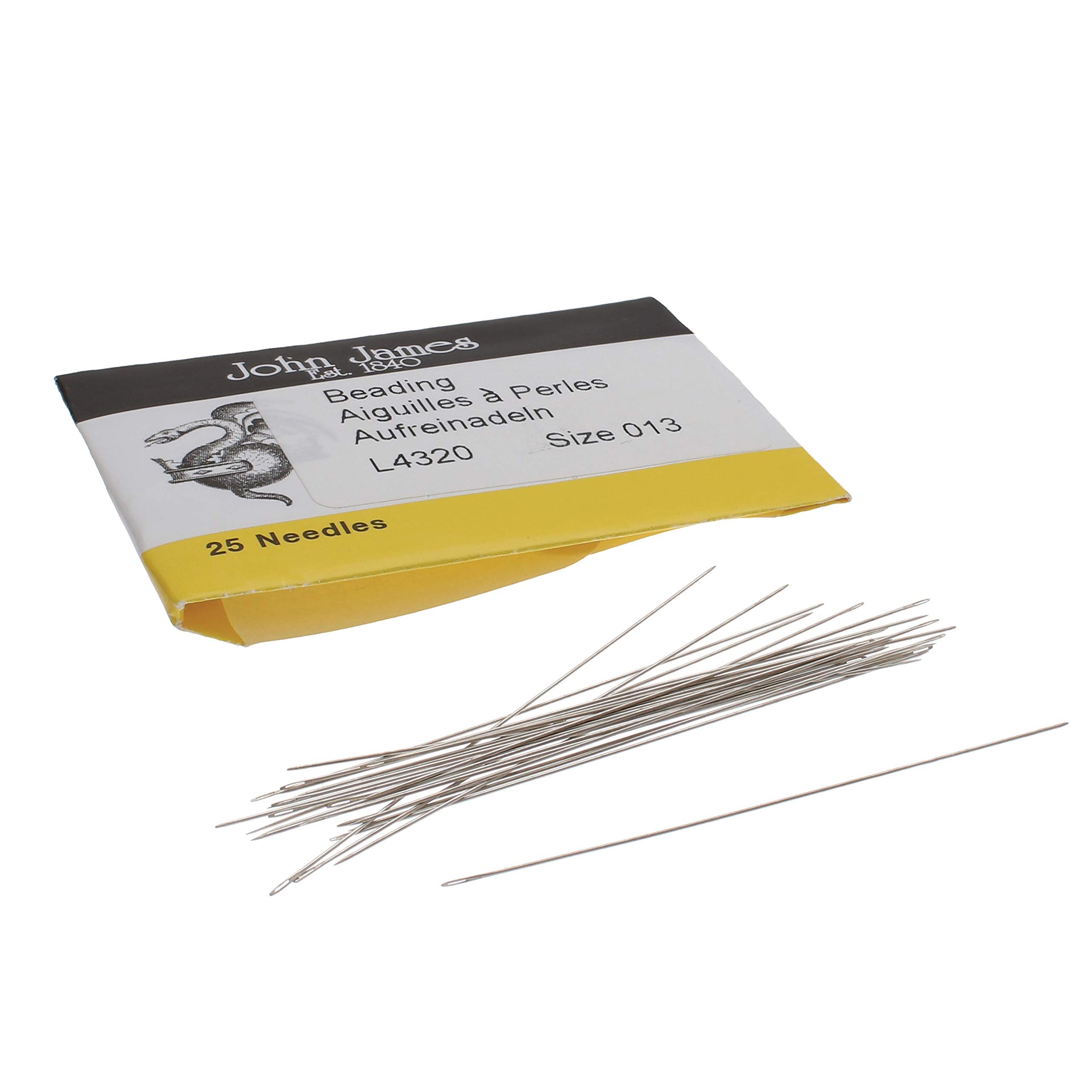 The Beadsmith #13 Beading Needles - Premium Quality Beading Needles for Jewelry Making, Cross Stitch, and Embroidery | Perfect for DIY Crafts and Handmade Accessories