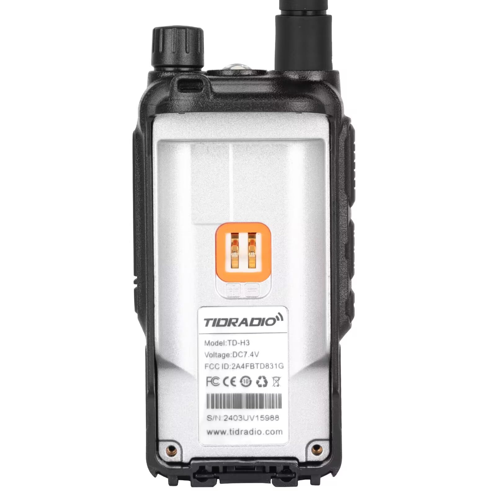 TIDRADIO TD-H3 GMRS Radio - Long Range Walkie Talkie with Multi-Band Reception, USB-C Charging & Programming, 2500mAh Battery, AM/FM, Wireless Replication, DTMF NOAA VOX SCAN, Chirp Support - Perfect for Outdoor Adventures, Hiking, Camping, and Emergency Communication