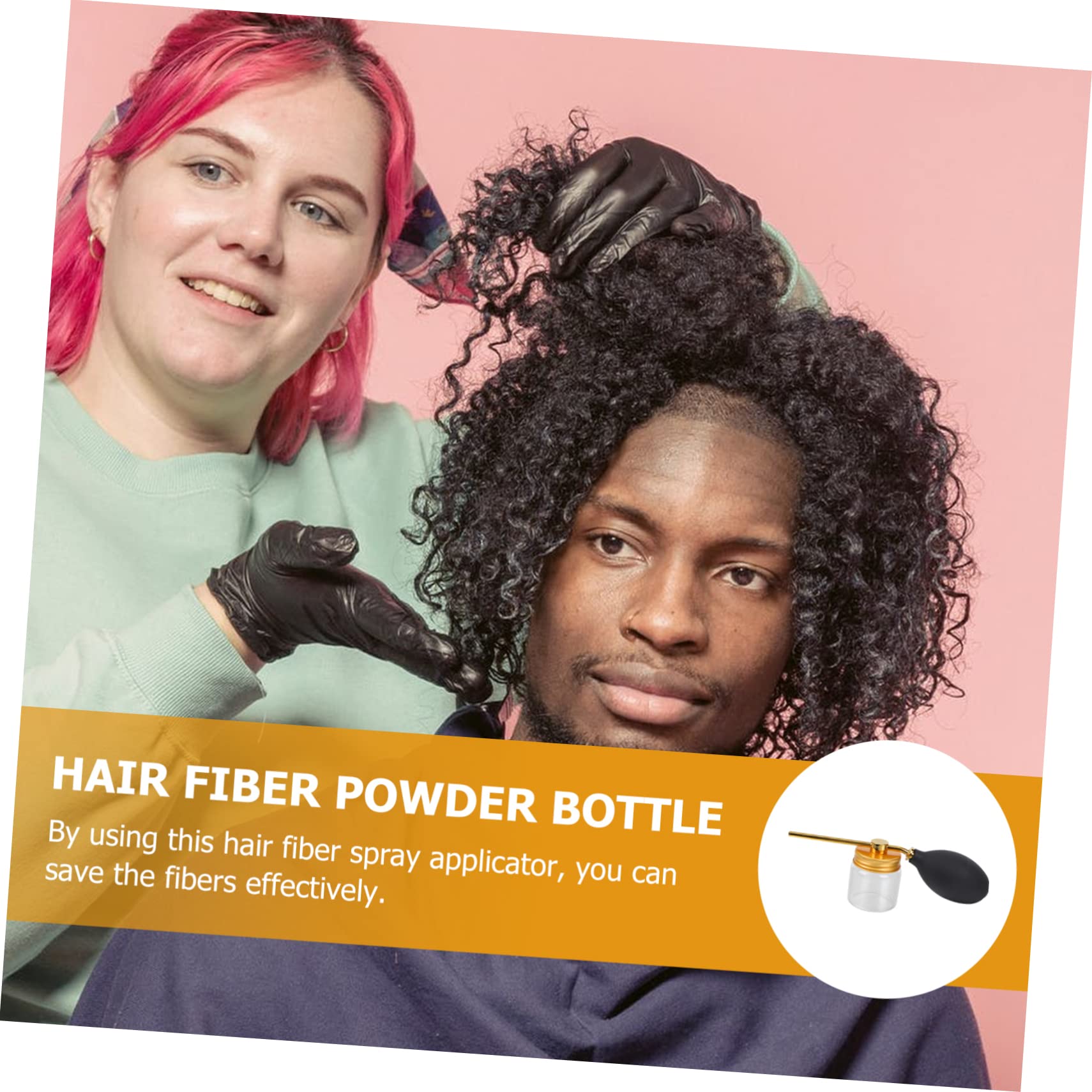 Best Hair Fiber Powder Sprayer & Applicator - Mikinona Hair Building Powder Spray Bottle for Thinning Hair & Bald Spots - Perfect for Styling, Covering Hair Loss & Daily Hair Care