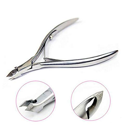 Professional Heavy Duty Stainless Steel Nail & Toenail Clippers for Thick & Ingrown Nails - Cuticle Remover Scissors & Cutters (9.5cm x 6cm) - Perfect for Pedicure, Manicure & Home Grooming